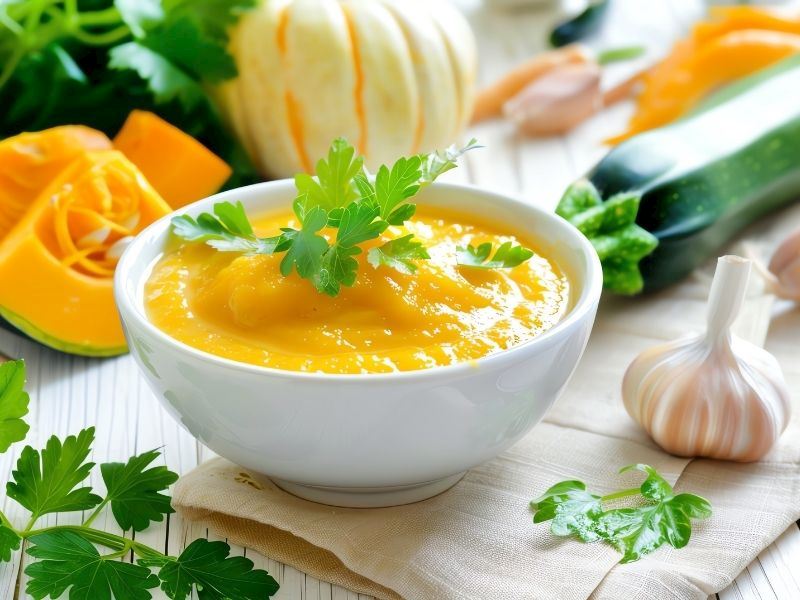 Bebekler İçin Patatesli Kabak Çorbası Tarifi